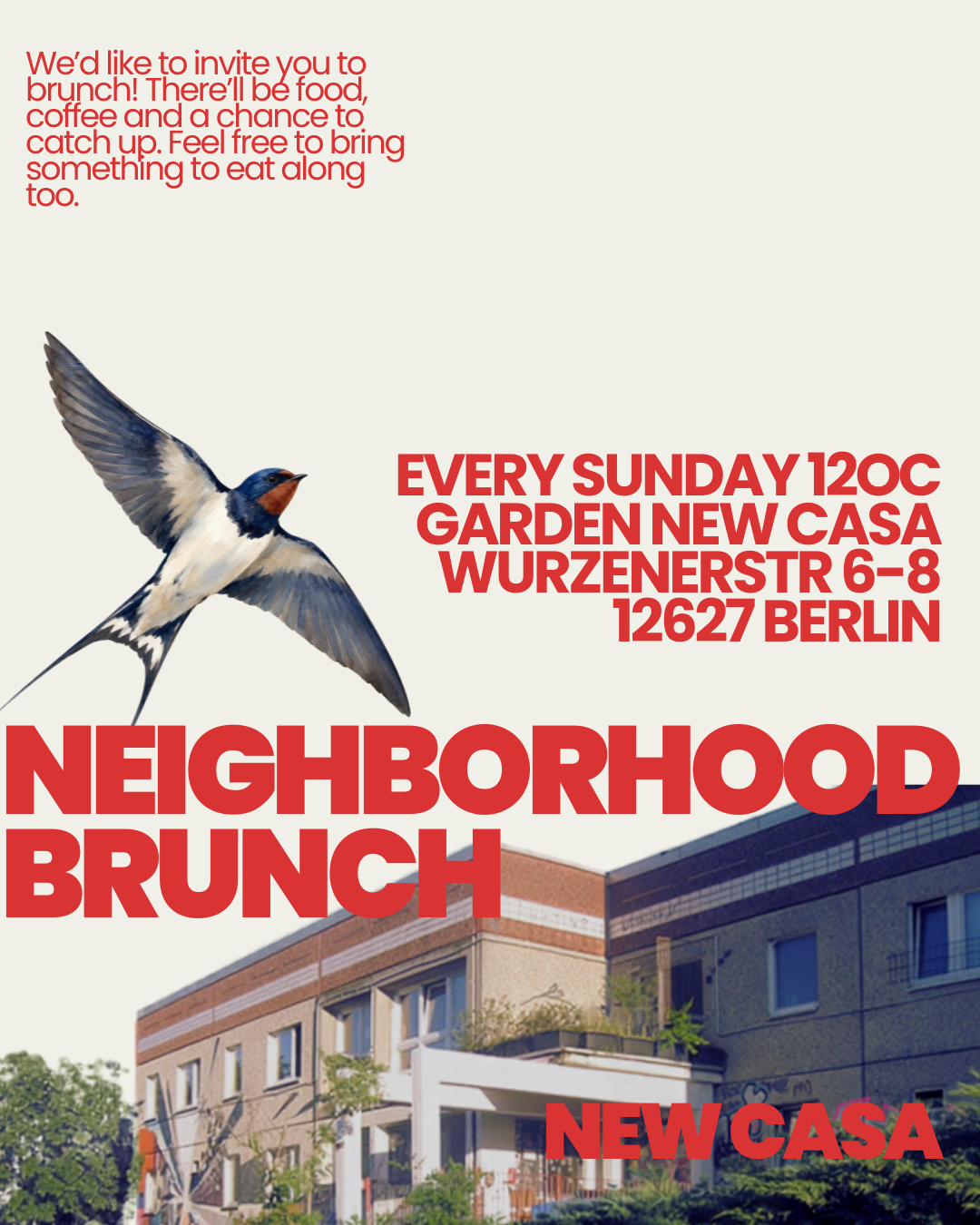 Share-Pic Nachbarschaftsbrunch auf Englisch, Jeden Sonntag ab 12:00 Uhr im La Casa in Hellersdorf